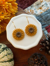 Load image into Gallery viewer, Sunflower Hoops