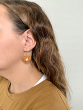 Load image into Gallery viewer, Pumpkin Pie Heart Dangles