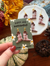 Load image into Gallery viewer, Plaid Rain Boot Dangles