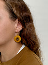 Load image into Gallery viewer, Sunflower Hoops