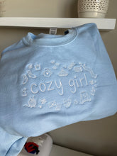 Load image into Gallery viewer, Cozy Girl Embroidered Crewneck