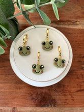 Load image into Gallery viewer, Froggie Huggie Hoops