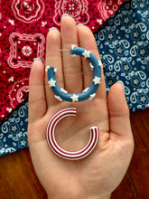 Load image into Gallery viewer, Stars and Stripes Hoops