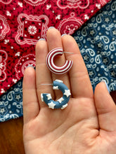 Load image into Gallery viewer, Stars and Stripes Hoops