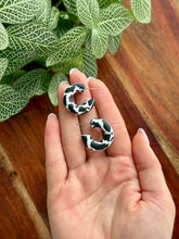 Load image into Gallery viewer, Cow Print Hoops