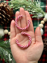 Load image into Gallery viewer, Candy Cane Hoops