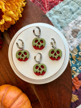 Load image into Gallery viewer, Poison Apple Huggie Hoops