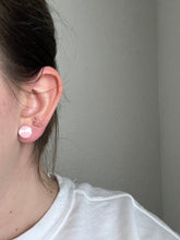Load image into Gallery viewer, Strawberry Cow Print Studs