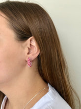 Load image into Gallery viewer, Candy Cane Hoops
