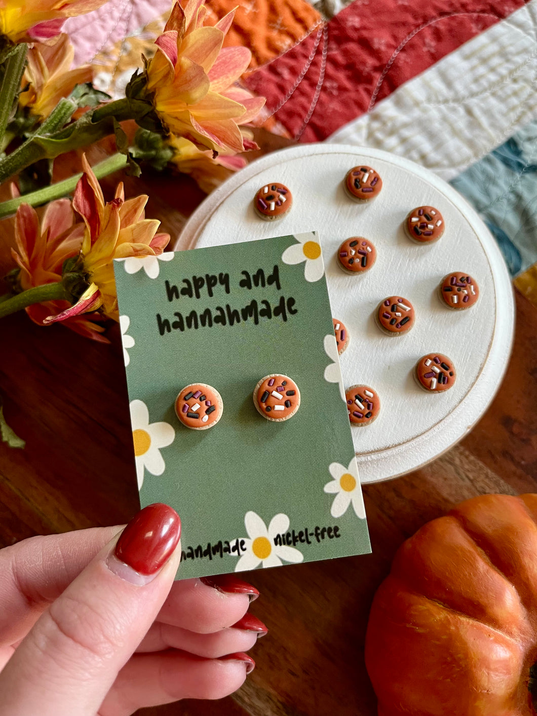 Halloween Cookie Studs