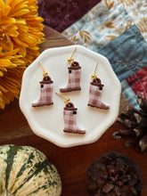 Load image into Gallery viewer, Plaid Rain Boot Dangles
