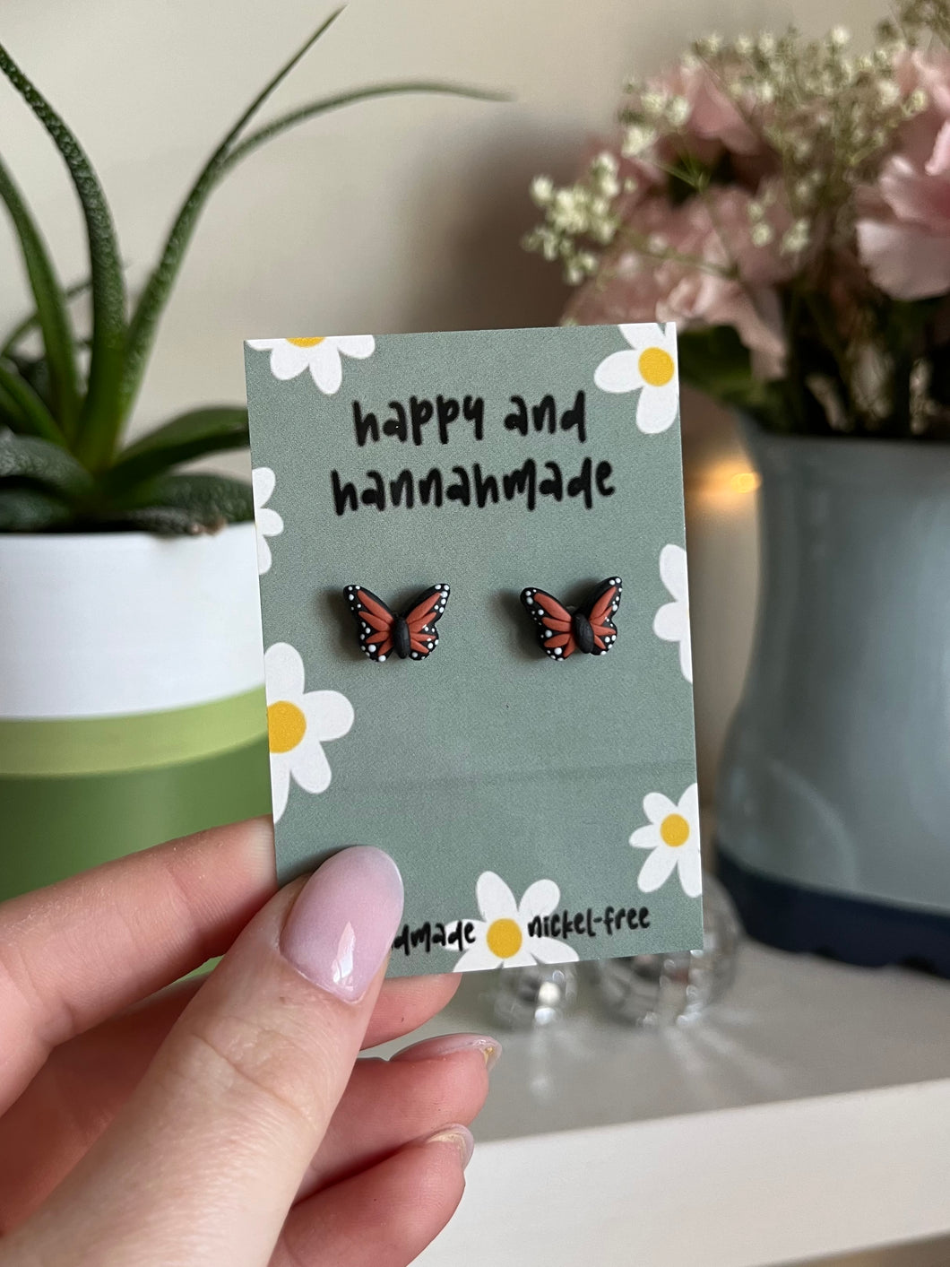 Monarch Butterfly Studs