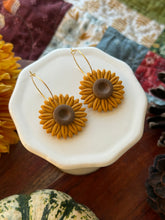Load image into Gallery viewer, Sunflower Hoops
