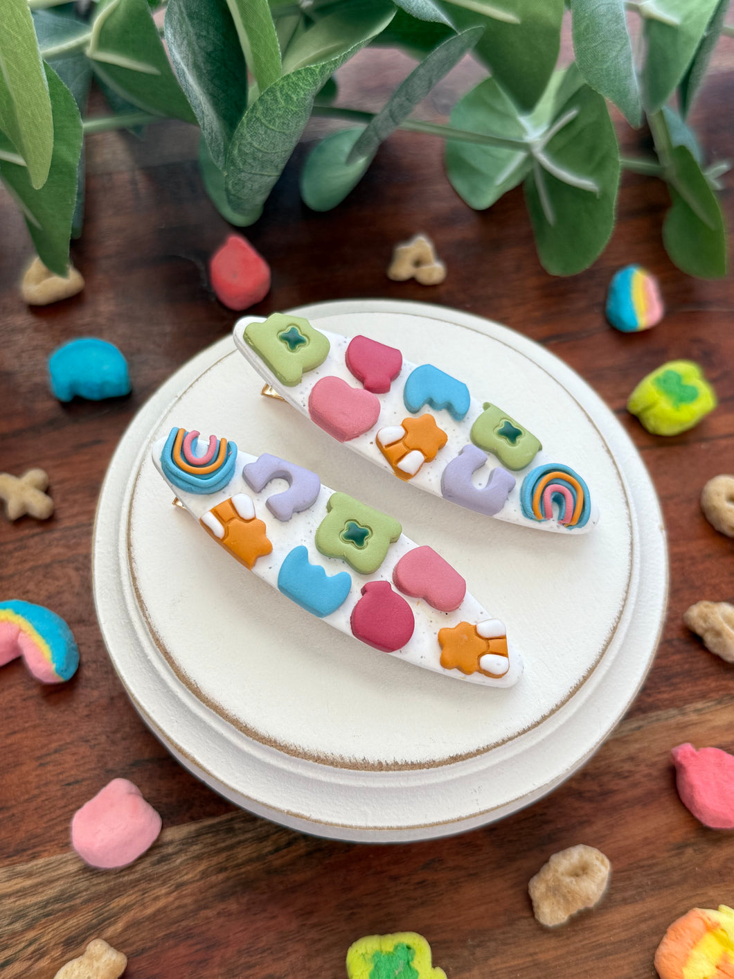 Marshmallow Charm Hair Clip