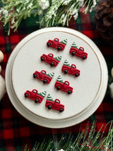 Load image into Gallery viewer, &#39;Little Red Truck Hauling a Christmas Tree&#39; Studs
