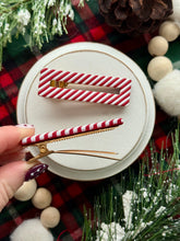 Load image into Gallery viewer, Candy Cane Hair Clip
