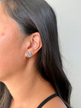 Load image into Gallery viewer, Checker Print Studs
