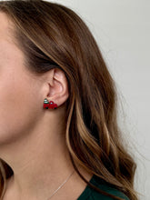 Load image into Gallery viewer, &#39;Little Red Truck Hauling a Christmas Tree&#39; Studs
