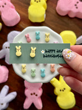 Load image into Gallery viewer, Mini Marshmallow Bunny Studs
