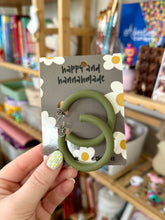 Load image into Gallery viewer, SECONDS SALE: Olive Green Hoops
