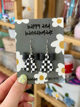 Load image into Gallery viewer, SECONDS SALE: Checkered Bow Dangles
