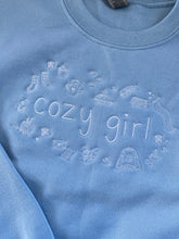 Load image into Gallery viewer, Cozy Girl Embroidered Crewneck

