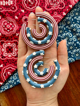 Load image into Gallery viewer, Stars and Stripes Hoops
