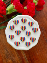 Load image into Gallery viewer, Rainbow Heart Studs
