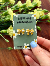 Load image into Gallery viewer, Goldie Bow Studs
