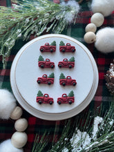 Load image into Gallery viewer, &#39;Little Red Truck Hauling a Christmas Tree&#39; Studs
