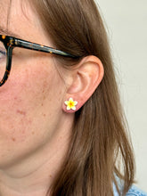 Load image into Gallery viewer, Plumeria Studs
