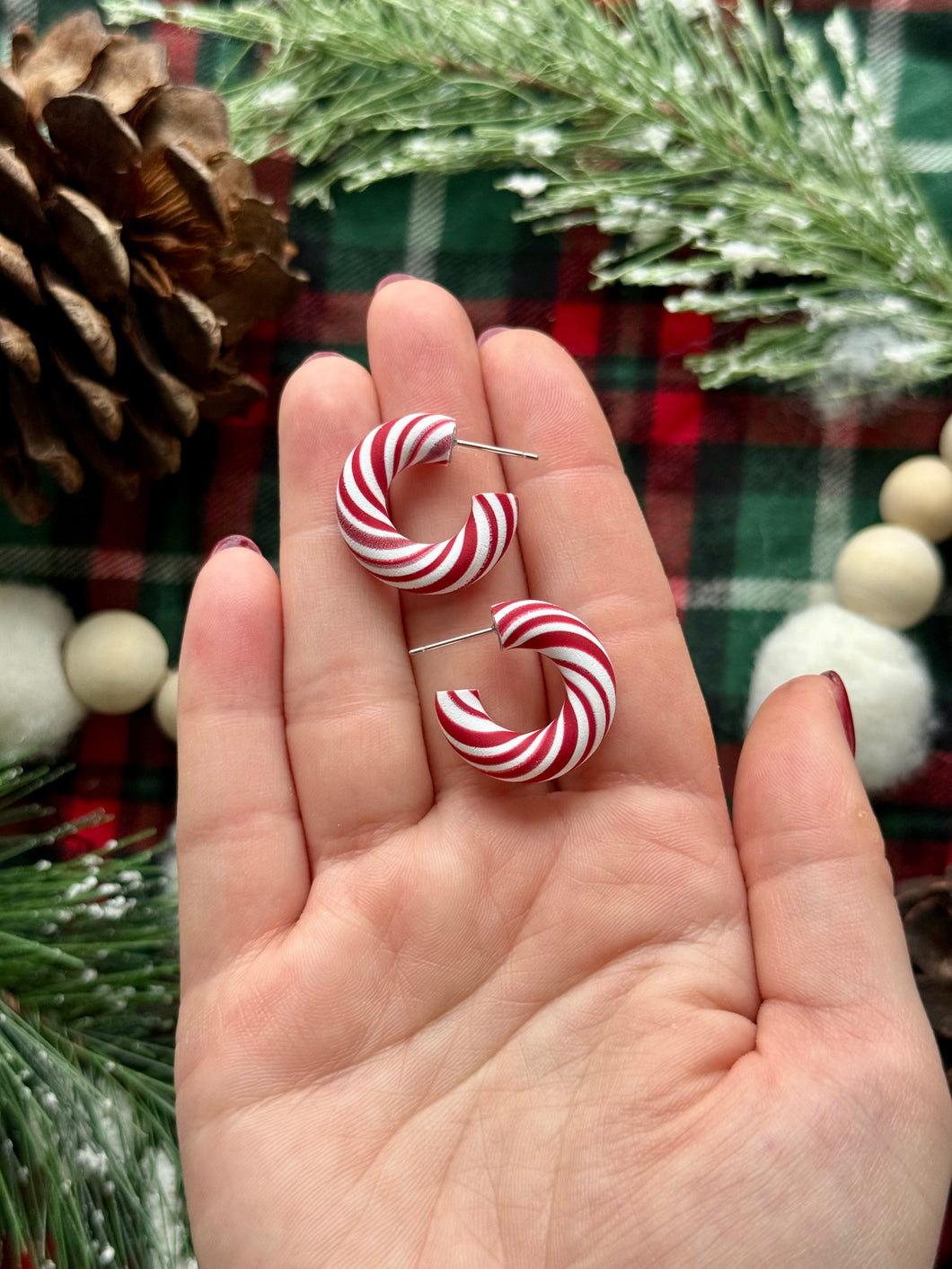 Candy Cane Hoops