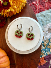 Load image into Gallery viewer, Poison Apple Huggie Hoops
