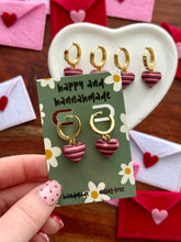 Load image into Gallery viewer, Cupid Huggie Hoops
