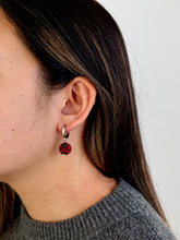 Load image into Gallery viewer, Love Bug Huggie Hoops
